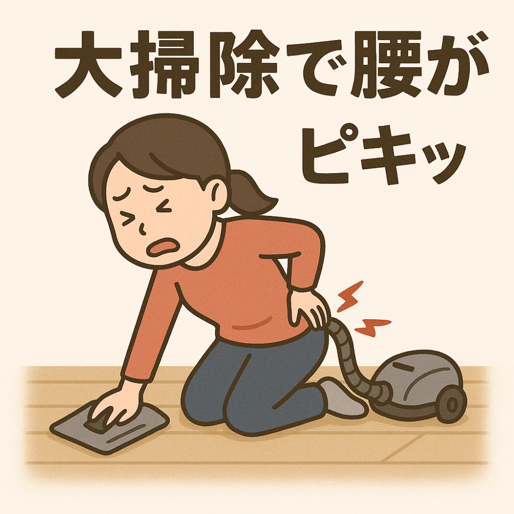 大掃除で腰がピキッ!? 腰痛を防ぐための整体的アドバイス