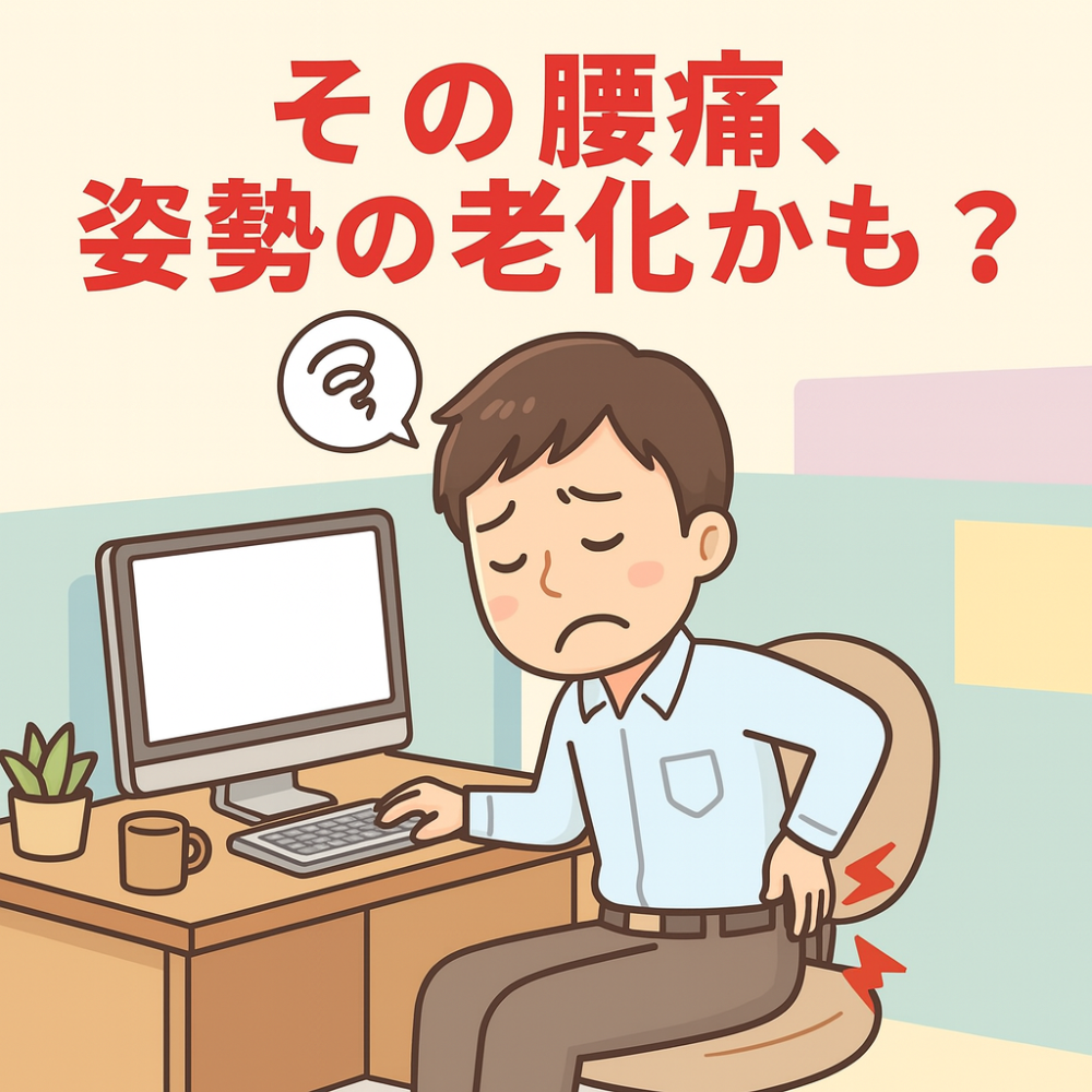 40代からの腰痛は“姿勢の老化”が原因？デスクワーカー必見の改善法